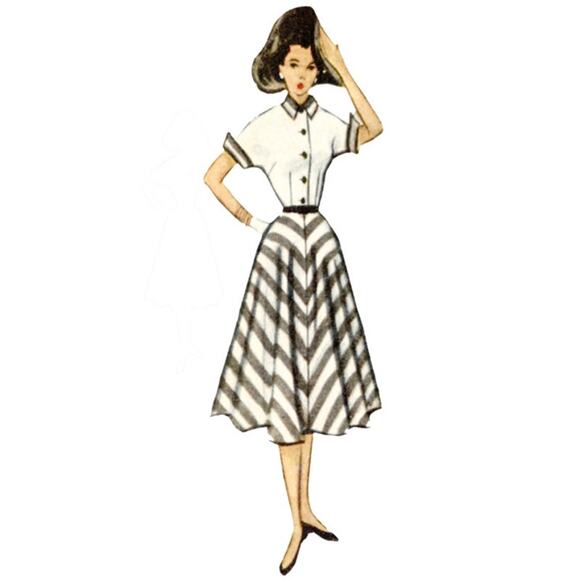 McCall's M8357 Vintage 50's Women's Dress F5 (16 18 20 22 24) - Picture 4 of 6